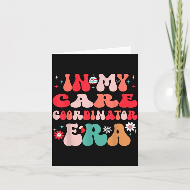 Carte Christmas Care Coordinator For Funny Men Women Kid (Devant)