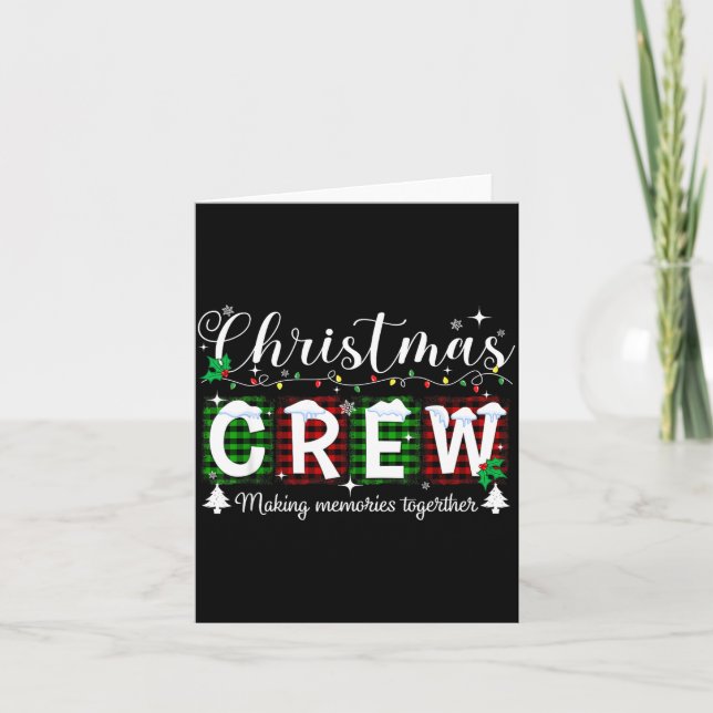 Carte Christmas Crew Matching Family Xmas Party Men Wome (Devant)