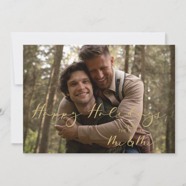 Carte Christmas Fake Golden Future Mr & Mr Christmas (Devant)