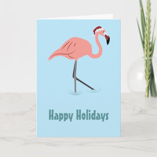Carte Christmas Flamingo  (Devant)