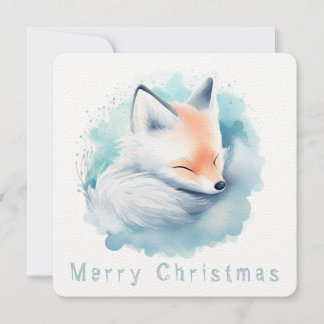 Carte Christmas fox, personalized