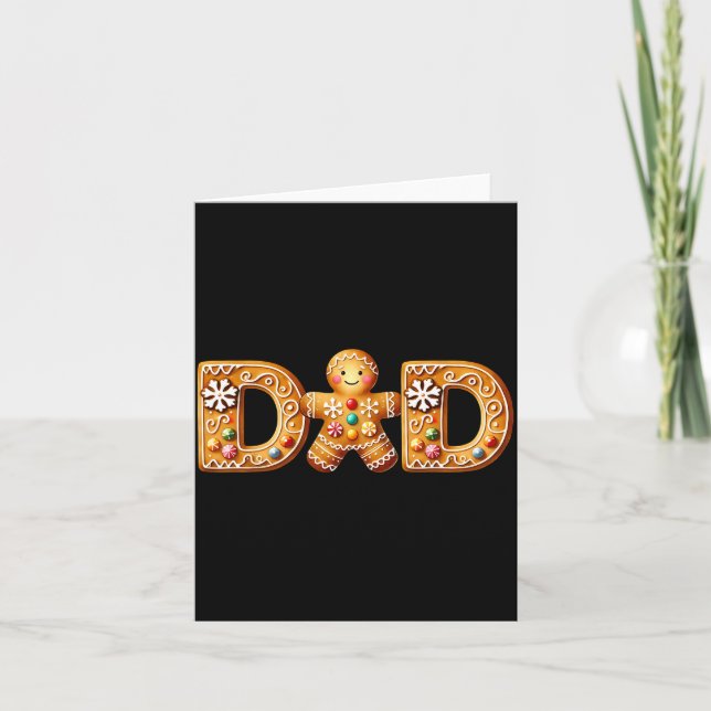 Carte Christmas Gingerbread Matching Family Party Xmas P (Devant)
