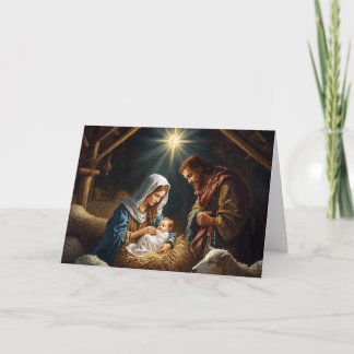 Carte Christmas Holiday Card Baby Jesus Series #2