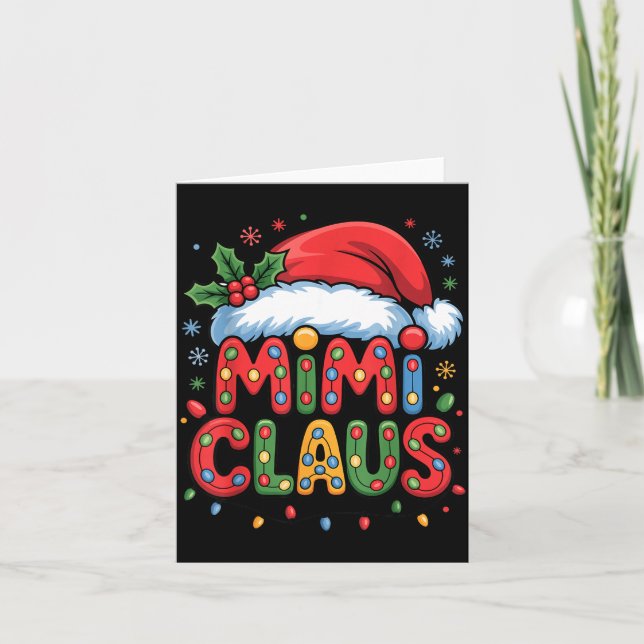 Carte Christmas Mimi Claus Holiday Cheer Family Season H (Devant)