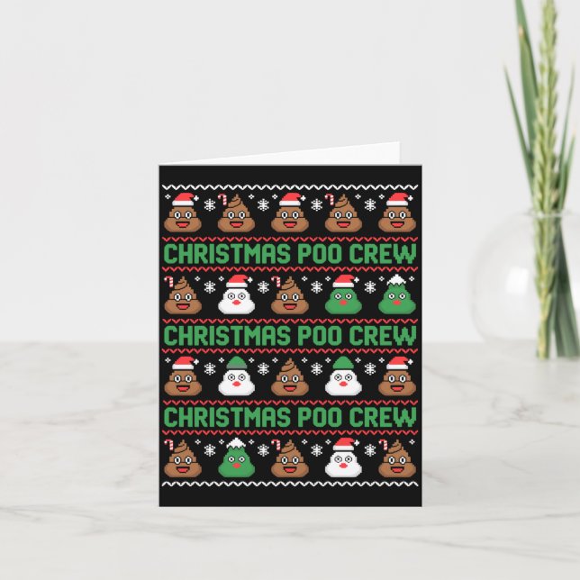 Carte Christmas O Crew Xelated Ugly Christmas Pajamas Op (Devant)