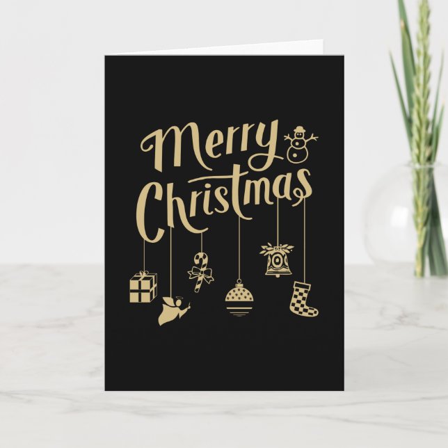 Carte Christmas Ornaments Decoration Merry Christmas (Devant)