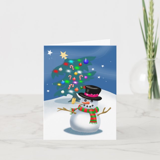 Carte Christmas Snowman (Devant)
