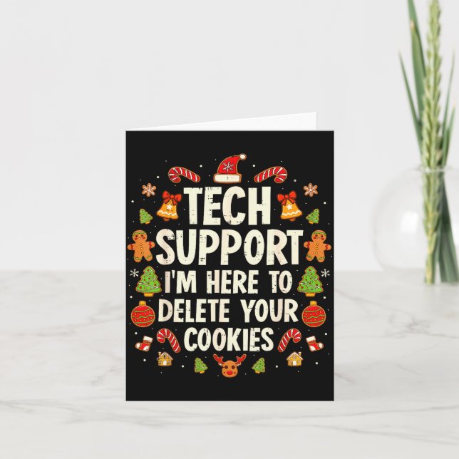 Carte Christmas Tech Suprt Here To Delete Cookies Xmas M (Devant)