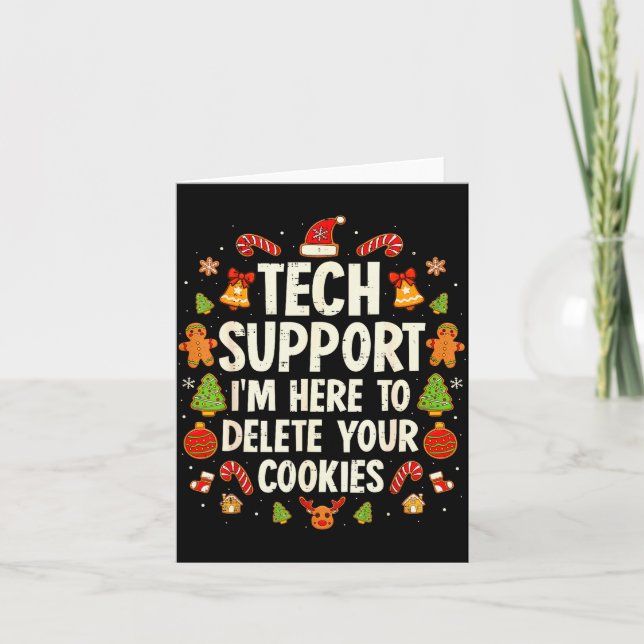 Carte Christmas Tech Suprt Here To Delete Cookies Xmas M (Devant)