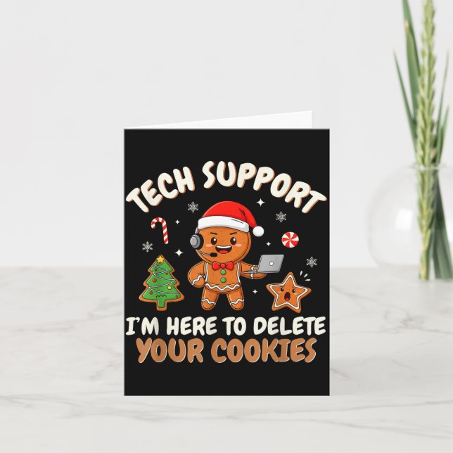 Carte Christmas Tech Suprt Here To Delete Cookies Xmas M (Devant)