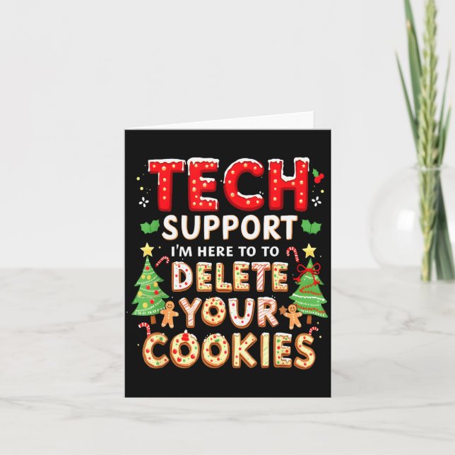 Carte Christmas Tech Suprt Here To Delete Cookies Xmas M (Devant)