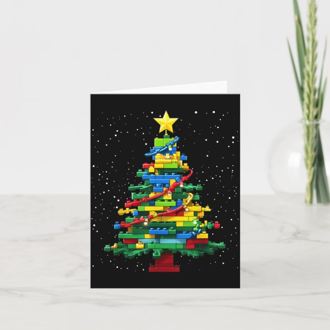 Carte Christmas Tree Block Brick Building Xmas Master Bu (Devant)