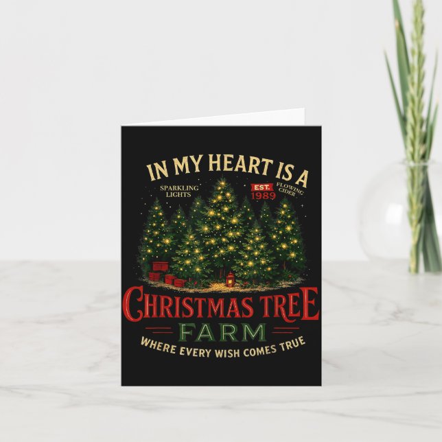 Carte Christmas Tree Farm In My Heart Holiday Forest Gif (Devant)
