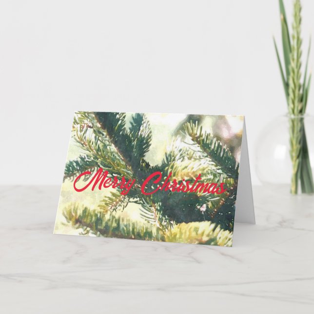 CARTE CHRISTMAS TREE MERRY CHRISTMAS CARD (Devant)