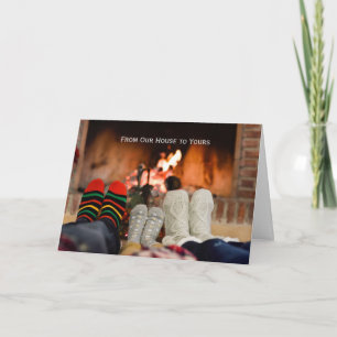 Carte Christmas Warm and Cozy Fireplace