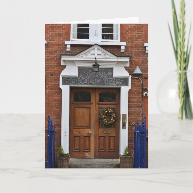 Carte Christmas Wreath London Architecture Photographie (Devant)