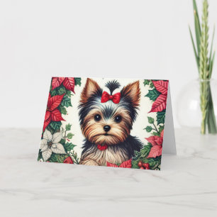 Carte Christmas Yorkie