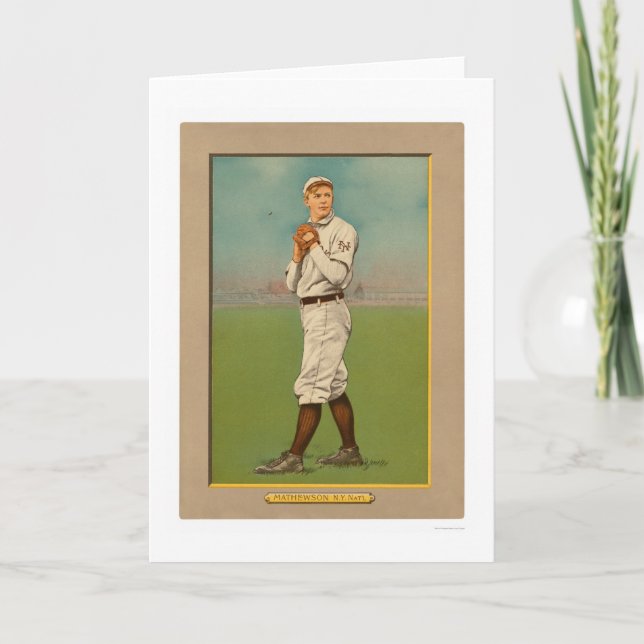 Carte Christy Mathewson Giants Baseball 1911 (Devant)