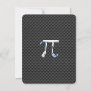 Carte Chrome comme symbole Pi sur l'impression de fibre 