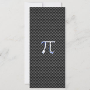 Carte Chrome comme symbole Pi sur l'impression de fibre 