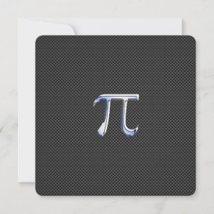 Carte Chrome comme symbole Pi sur l'impression de fibre 