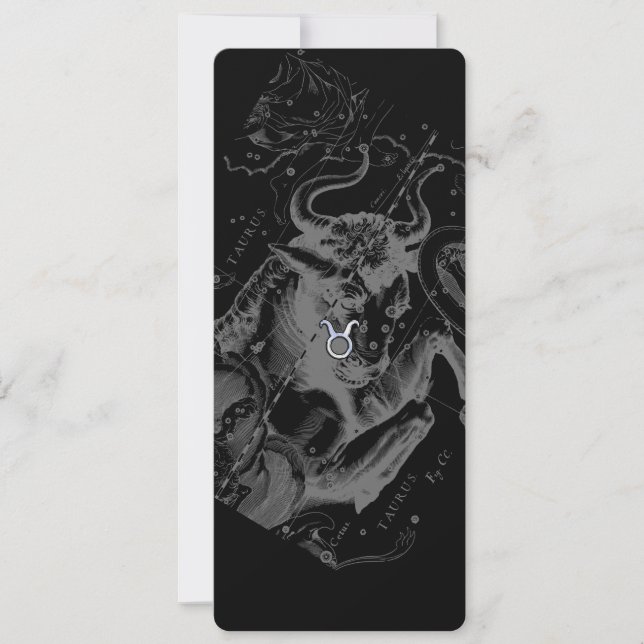 Carte Chrome comme Taurus Zodiac Connexion Hevelius (Devant)