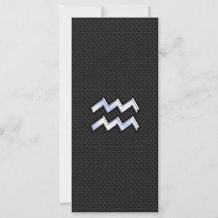 Carte Chrome like Aquarius Zodiac Sign on snake