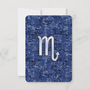 Carte Chrome Scorpio Zodiac Connexion Marine Camo Bleu