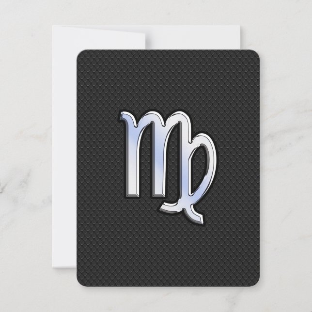 Carte Chrome Virgo Zodiac Connexion style peau de serpen (Devant)
