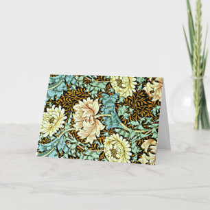 Carte Chrysanthemum Pastels de William Morris,