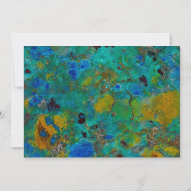 Carte Chrysocolla de Blue Cliff (Devant)
