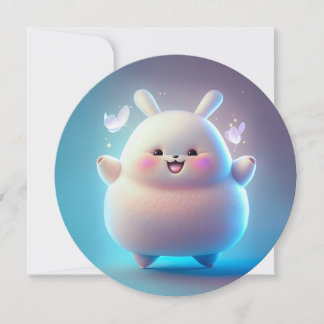 Carte Chubby Bunny & Papillons