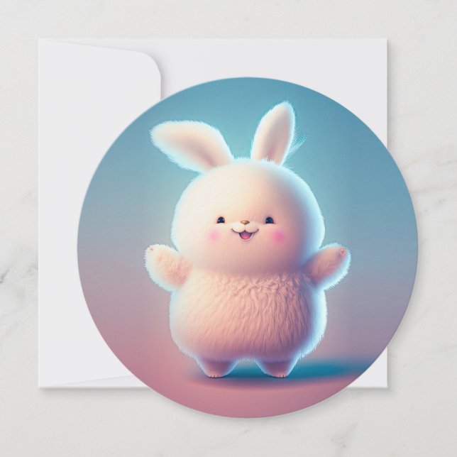 Carte Chubby White Bunny (Devant)
