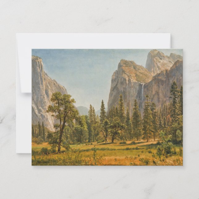 Carte Chutes du Voile nuptiale de Bierstadt, vallée de Y (Devant)