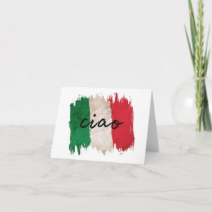 Carte Ciao, salutation en langue italienne