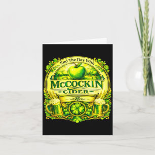 Carte cidre de Maccockin jour de saint patrick drôle