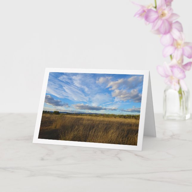 Carte Ciel bleu et nuages, Skyscape (Orchidée)