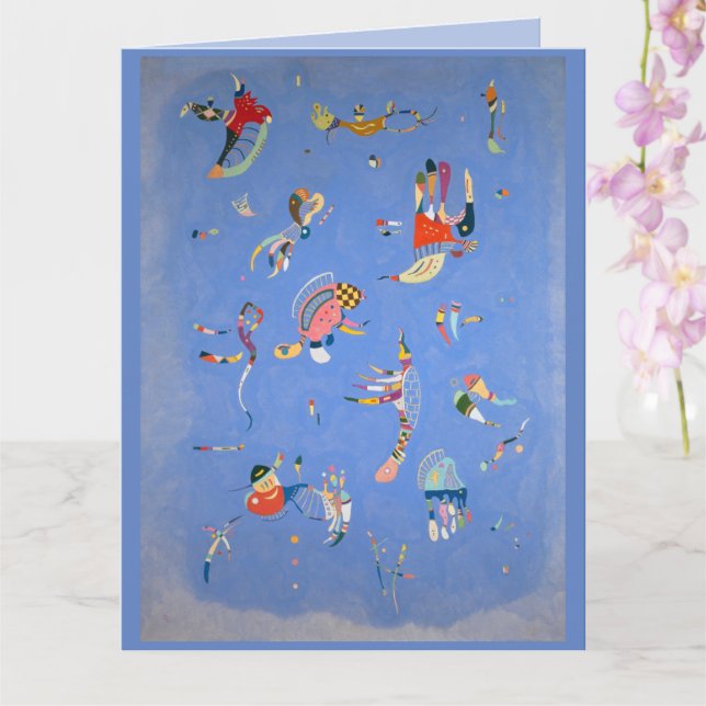 Carte Ciel bleu, Kandinsky 1940 (Orchidée)