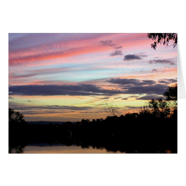 Carte Ciel nuages arc-en-ciel (Devant horizontal)