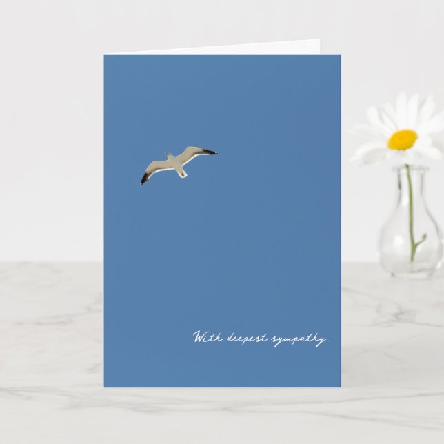 Carte Ciel Volant Solitaire À Mouette Avec Sympathie La  (Petite plante)