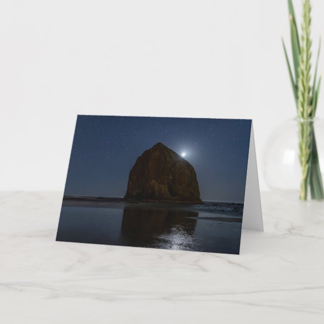 Carte Ciels au-dessus de Haystack Rock | Cannon Beach, O (Devant)