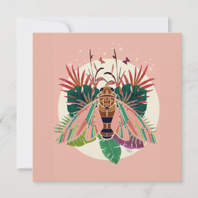 Carte Cigale Tropicale (Devant)