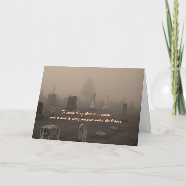 Carte cimetière (Devant)