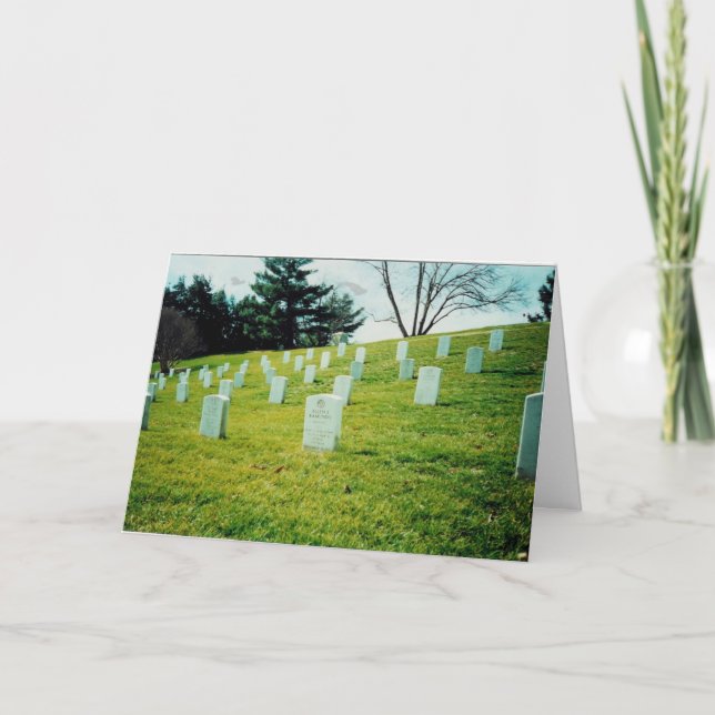 Carte Cimetière national d'Arlington commémoratif (Devant)