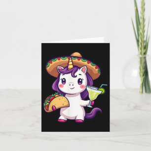 Carte Cinco De Mayo Fête Mexicaine Avec Unicorn Ta