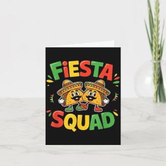 Carte Cinco de mayo funny fiesta squad party for men