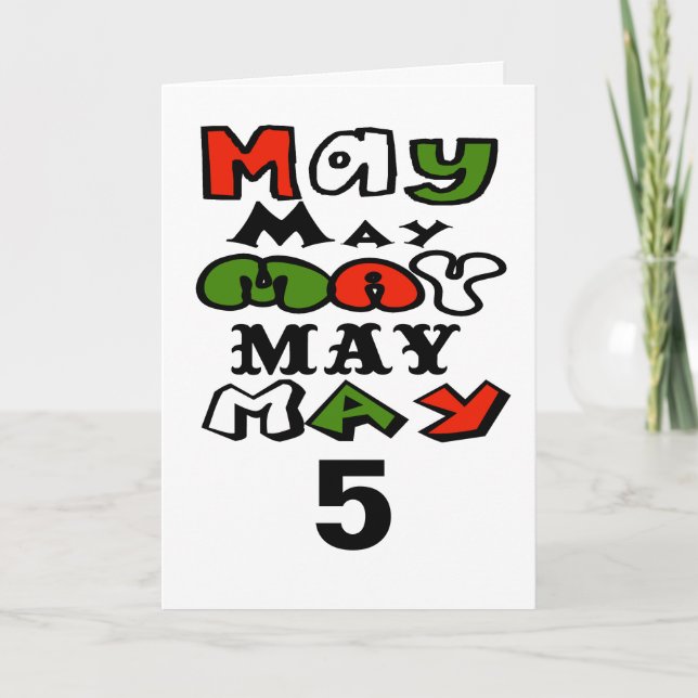 Carte Cinco de Mayo Le 5 mai Personnaliser (Devant)