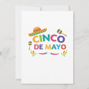 Carte Cinco De Mayo pour le sombrero de Pinata de femmes