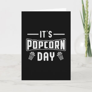 Carte Cinéma Popcorn Day Snack Film Pop Film Idée cadeau