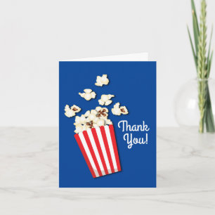 Carte Cinéma Popcorn fête d'anniversaire